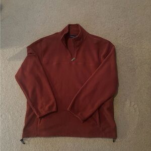 Croft & Barrow Men's Zip Up Sweater - Deep Rust